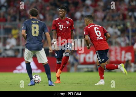 München, Deutschland. 05 Aug, 2018. firo: 05.08.2018, Fußball, 1.Bundesliga, Saison 2018/2019, Freundschaftsspiel, FC Bayern München - Manchester United, David Alaba, Bayern, | Verwendung der weltweiten Kredit: dpa/Alamy leben Nachrichten Stockfoto