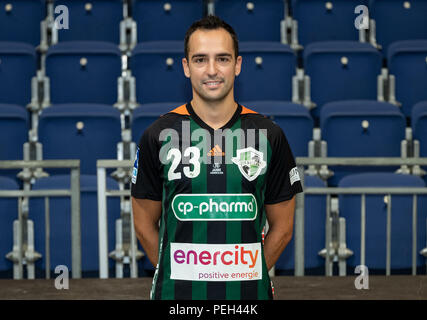 14. August 2018, Deutschland, Hannover, Handball, Bundesliga, Foto, TSV Hanover-Burgdorf 'Die Recken' für die Saison 2018/19 in der TUI Arena: Hannovers Cristian Ugalde. Foto: Peter Steffen/dpa Stockfoto