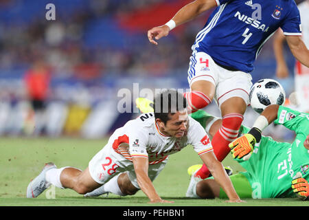 Kanagawa, Japan. 15 Aug, 2018. Keuji Tamada (Grampus) Fußball: 2018 J1 Liga Match zwischen Yokohama FMarinos 1-2 Nagoya Grampus bei Nissan Stadion in Kanagawa, Japan. Credit: yohei Osada/LBA SPORT/Alamy leben Nachrichten Stockfoto