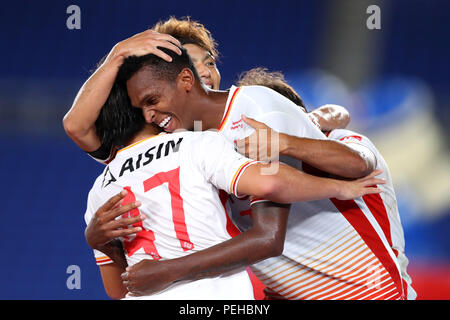 Kanagawa, Japan. 15 Aug, 2018. Jo (Grampus) Fußball: 2018 J1 Liga Match zwischen Yokohama FMarinos 1-2 Nagoya Grampus bei Nissan Stadion in Kanagawa, Japan. Credit: yohei Osada/LBA SPORT/Alamy leben Nachrichten Stockfoto