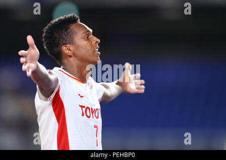 Kanagawa, Japan. 15 Aug, 2018. Jo (Grampus) Fußball: 2018 J1 Liga Match zwischen Yokohama FMarinos 1-2 Nagoya Grampus bei Nissan Stadion in Kanagawa, Japan. Credit: yohei Osada/LBA SPORT/Alamy leben Nachrichten Stockfoto