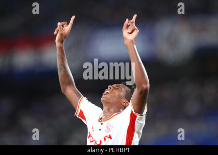 Kanagawa, Japan. 15 Aug, 2018. Jo (Grampus) Fußball: 2018 J1 Liga Match zwischen Yokohama FMarinos 1-2 Nagoya Grampus bei Nissan Stadion in Kanagawa, Japan. Credit: yohei Osada/LBA SPORT/Alamy leben Nachrichten Stockfoto