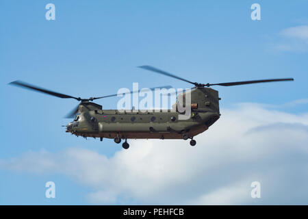 Royal Air Force Boeing CH-47 Chinook in Southport Air Show Stockfoto
