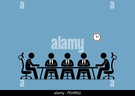 Sitzungssaal Treffen mit Unternehmen professionelle Direktoren und Aktionäre. Stock Vektor