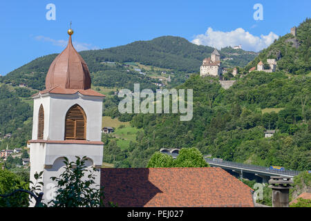 Die Trostburg Schloss bei Ponte Gardena in Südtirol in Italien Stockfoto