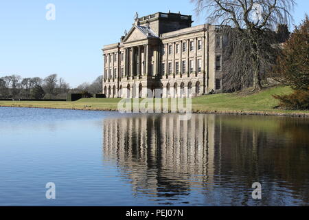 Lyme Park Hall Cheshire Stolz und Vorurteil Stockfoto