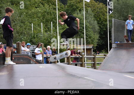 Skate Jam Skate park Wettbewerb Stockfoto