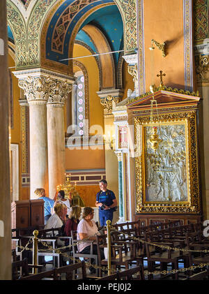 Metropolitan Kathedrale Mariä Verkündigung, Mitropoli. Platz Metropoleos. Athen, Griechenland. Stockfoto