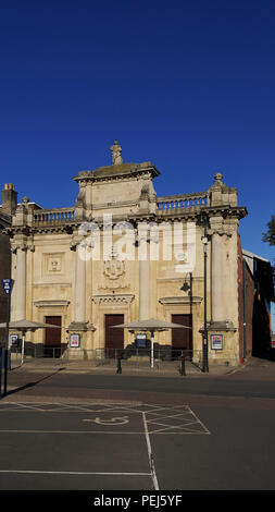 Das denkmalgeschützte Corn Exchange Gebäude in Kings Lynn, Norfolk, Großbritannien Stockfoto