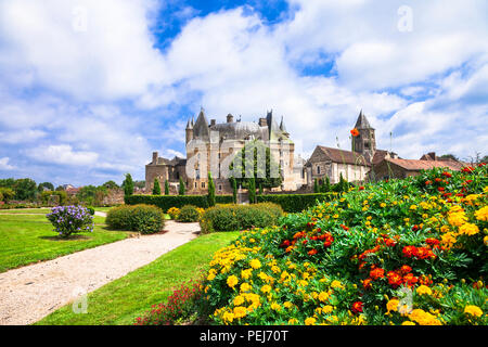 Elegante Jumilhac le Grand mittelalterliche Burg, Frankreich. Stockfoto