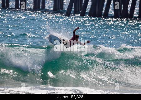 Griffin Colapinto konkurrieren in der US Open des Surfens 2018 Stockfoto