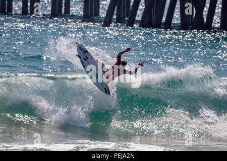 Griffin Colapinto konkurrieren in der US Open des Surfens 2018 Stockfoto