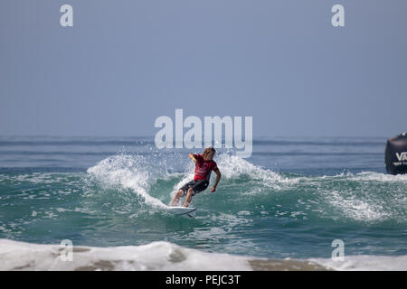 Jake Marshall konkurrieren in der US Open des Surfens 2018 Stockfoto