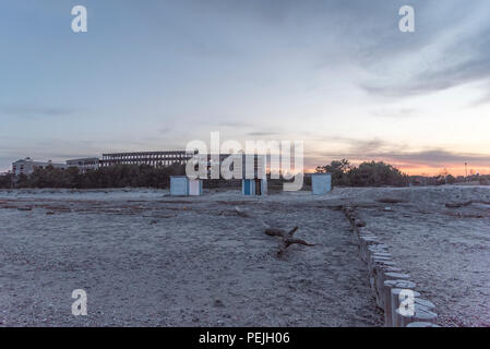 Cervia, Italien, Ansicht an der Adriatischen Küste und Meer Stockfoto