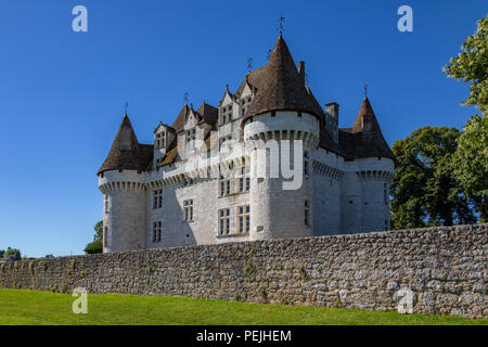 Chateau de Monbazillac in der Nähe der Stadt Bergerac an der Dordogne Bereich der Nouvelle-Aquitaine Region in Frankreich. Stockfoto