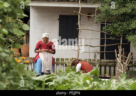 Reenactors in Colonial Williamsburg, Virginia Stockfoto