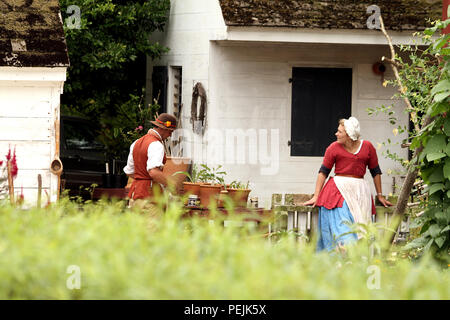 Reenactors in Colonial Williamsburg, Virginia, USA Stockfoto