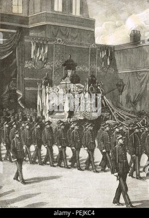 Die Beerdigung des Präsidenten Carnot, Paris, Frankreich, 1. Juli 1894 Stockfoto