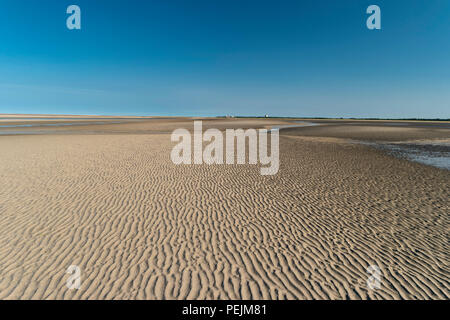 Am Strand von St. Peter-Ording in Deutschland Stockfoto