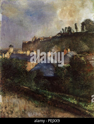 Blick auf ein Dorf, Degas, Edgar Stockfoto