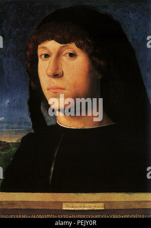 Junge Mann in der Motorhaube, Messina, Antonello da Stockfoto
