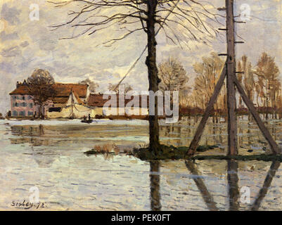 Fähre der Ile de la Loge: Hochwasser, Sisley, Alfred Stockfoto