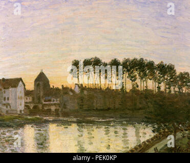 Moret-sur-Loing: Sonnenuntergang, Sisley, Alfred Stockfoto