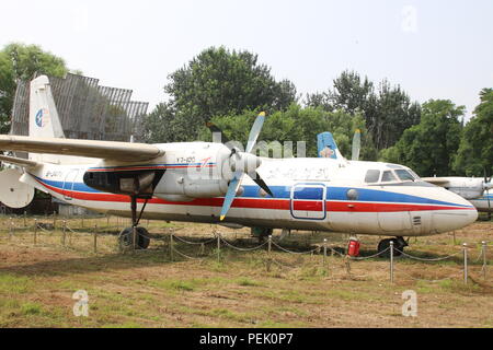 Xian Y7-100Registrierung B -3471 an der zivilen Luftfahrt Museum, Peking, China Stockfoto
