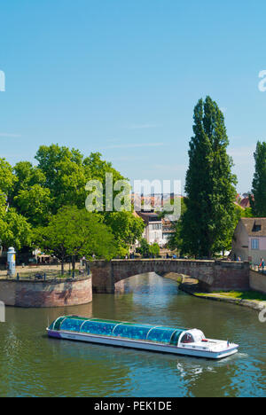 Tour Boot, Ill, La Petite France, Straßburg, Elsass, Frankreich Stockfoto