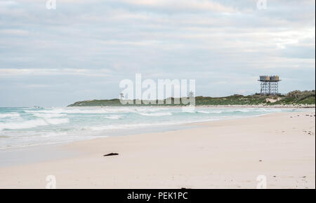 Dünen und Strand in der Nähe von Lancelin, Perth, Western Australia, WA Stockfoto