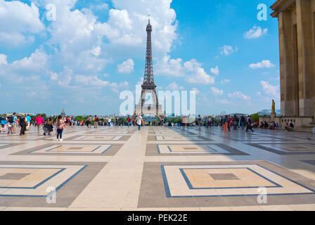 Eiffelturm, Trocadero, Paris, Frankreich Stockfoto