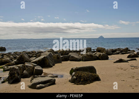 Kildonan Strand, Arran Stockfoto