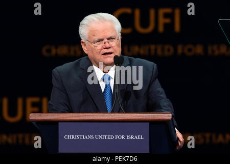 Pastor John Hagee, cufi Gründer und Vorsitzender, anlässlich der (cufi) Christen United für Israels Washingtoner Gipfel 2018 am Walter E. Washi gehalten Stockfoto