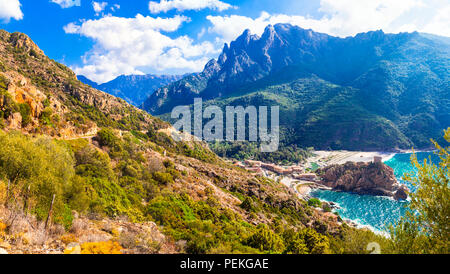 Unglaubliche Natur in Korsika, Frankreich Stockfoto