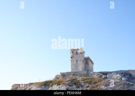 Santa Catalina Burg, Tarifa, Andalusien. Stockfoto