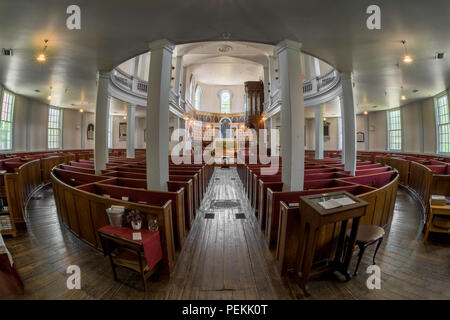 St. George's (Rund) Kirche in 2222 Brunswick Street, Halifax, Nova Scotia am 16. Juli 2018 Stockfoto