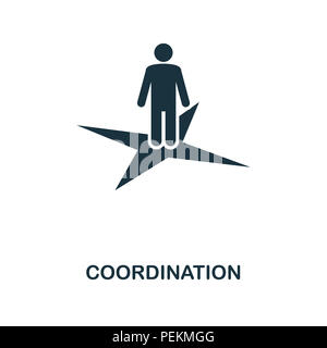 Koordination kreative Symbol. Einfaches element Abbildung. Koordinierung Konzept symbol Design vom Projektmanagement Sammlung. Für mobile verwendet werden. Stockfoto