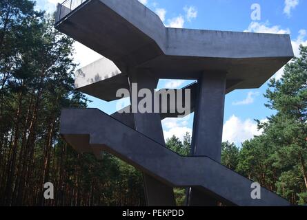 Von Janow Lubelski, Polen - 07 August, 2018: die Aussichtsplattform in Janow Lubelski, Polen Stockfoto