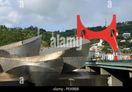 La Salve Brücke, Bilbao, Spanien Stockfoto