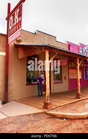 Legendäre Historic Site, O.K. Corral auf E. in allen St in Tombstone, Arizona Stockfoto