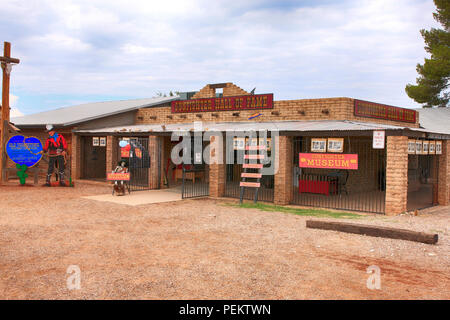 Gunfighter Hall of Fame Museum auf E Toughnut St in historischen Tombstone, Arizona Stockfoto