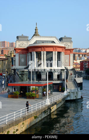 Mercado De La Ribera, Bilbao, Spanien Stockfoto