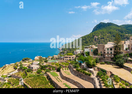 Dorf Banyalbufar auf der Baleareninsel Mallorca Stockfoto