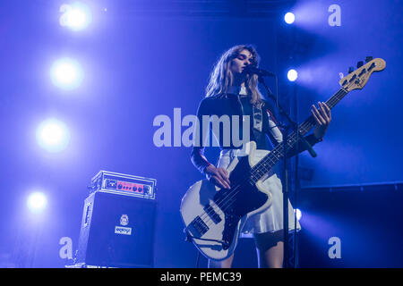 Die dänische Rockband Velvet Band live am 26. Blue Balls Festival in Luzern, Schweiz, Noa Lachmi Stockfoto