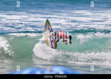 Tanner Gudauskas konkurrieren in der US Open des Surfens 2018 Stockfoto