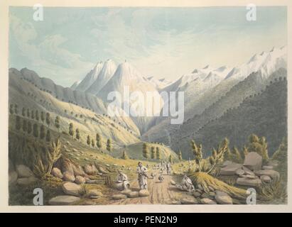 Untitled - caption' Blick von der Kala Mandi Pass' Stockfoto