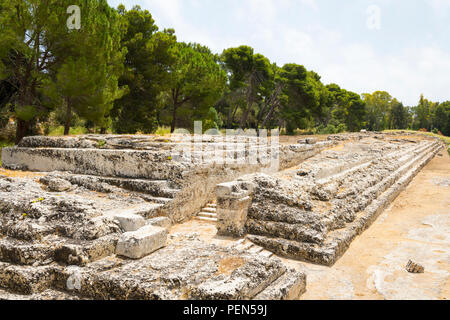 Italien Sizilien Syrakus Siracusa Viale Paradiso Neapolis archäologische Park Parco Archeologico della Neapolis Stockfoto