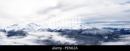 Black Tusk Peak von Whistler, BC gesehen. Stockfoto