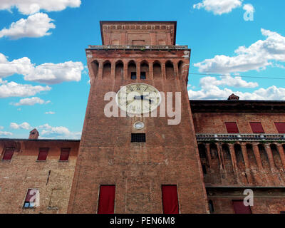 Mittelalterliche Schloss Estense in Ferrara Itay Stockfoto