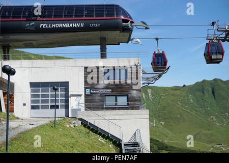 Tagesausflug auf Fellhorn Berg in den Alpen Stockfoto